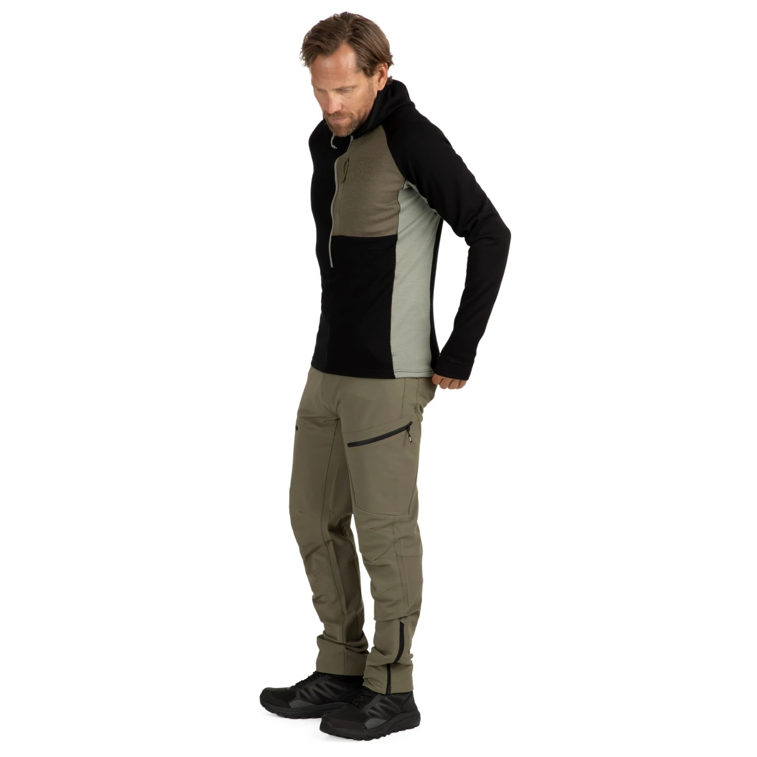 Stoic Merino260 StadjanSt. 3/4 Zip W. Hood - Sweat à Capuche En Mérinos 3 Stoic Merino260 StadjanSt. 3/4 Zip W. Hood - Sweat à Capuche En Mérinos – Image 3