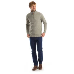 Stoic MMXX.Nauta Wool Quarter Zip Sweater - Pull En Laine -Stoic stoic mmxxnauta wool quarter zip sweater pull en laine detail 9