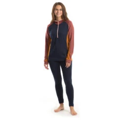 Stoic Women's Merino260 StadjanSt. 3/4 Zip W. Hood - Sweat à Capuche En Mérinos -Stoic stoic womens merino260 stadjanst 3 4 zip w hood sweat a capuche en merinos detail 9